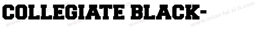 COLLEGIATE BLACK字体转换